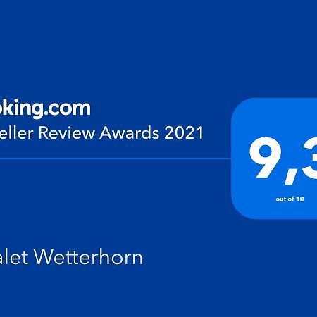 Chalet Wetterhorn Apartman Lütschenthal Kültér fotó